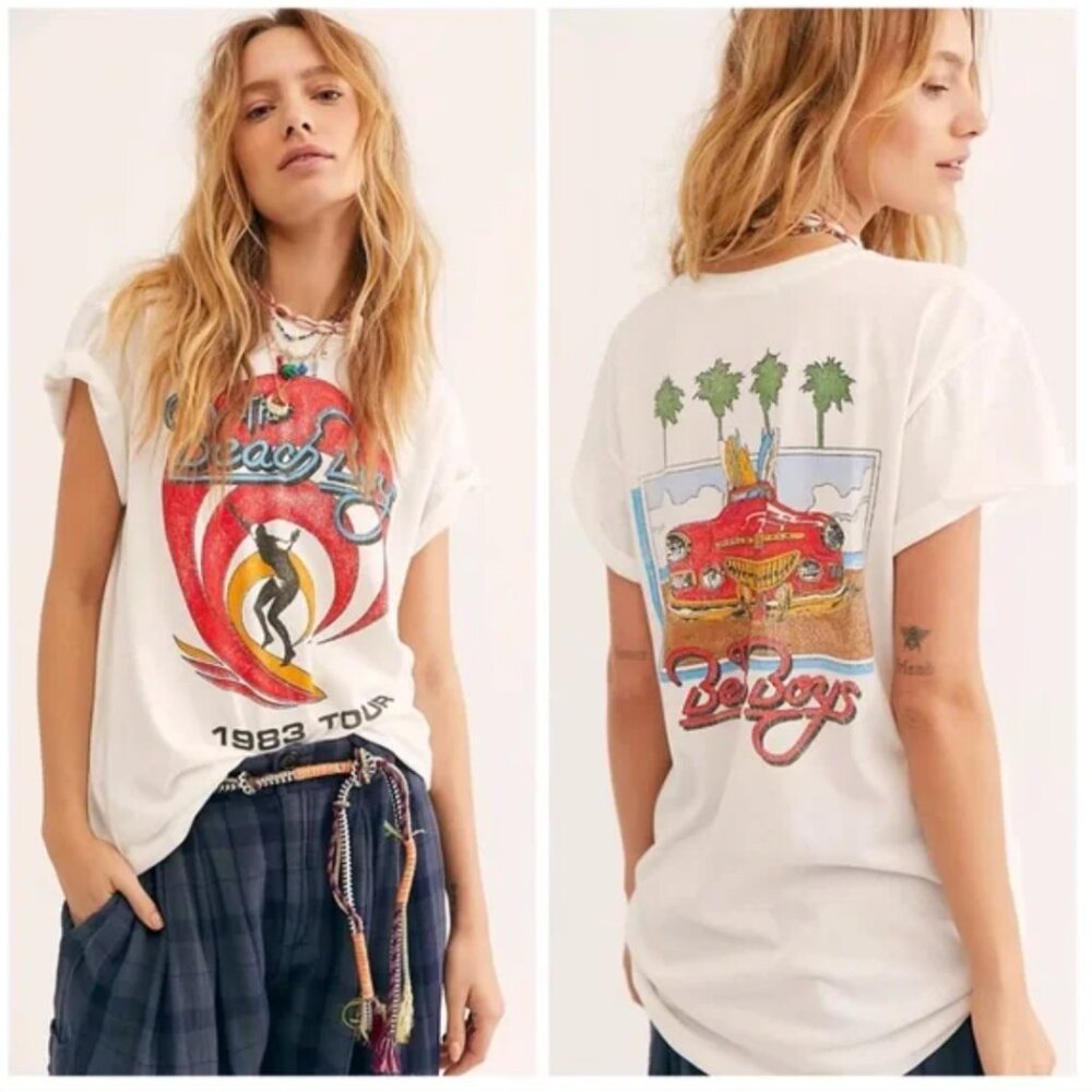 Daydreamer White Graphic Tour Tee